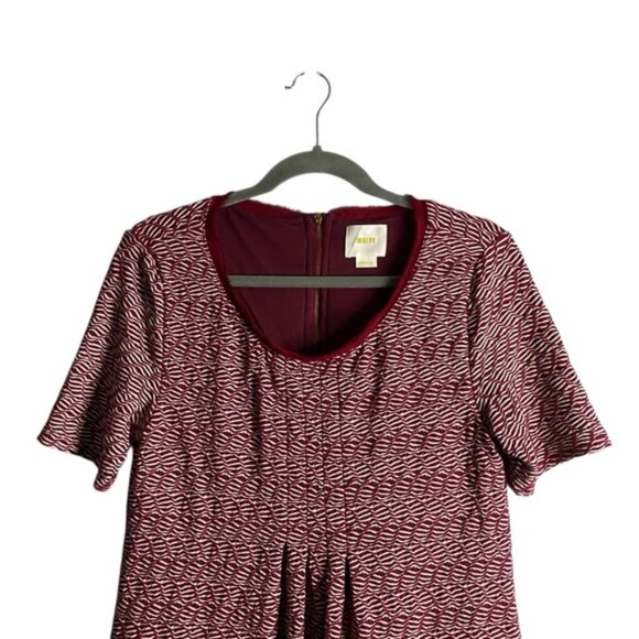 Anthropologie x Maeve Women's Red Dora Shift Dress - Picture 3 of 9